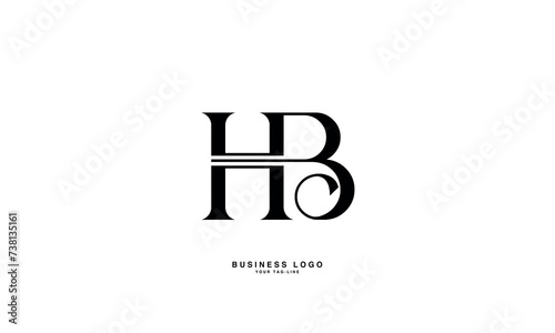 HB, BH, B, H, Abstract Letters Logo Monogram