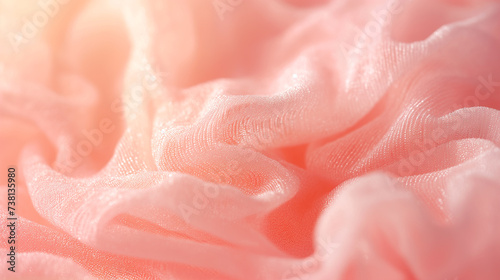 Crumpled fiber cloth in fuz...