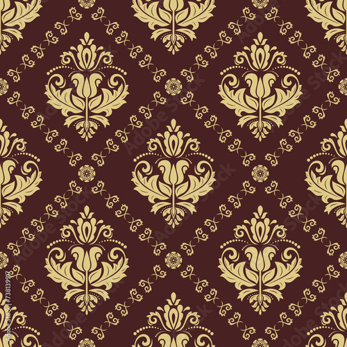 Orient classic colored pattern. Seamless abstract background with vintage elements. Orient pattern. Ornament for wallpapers and packaging
