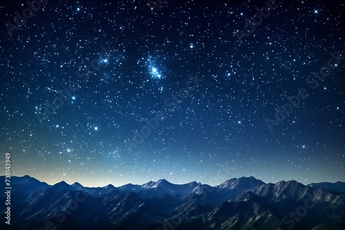 Starry Night Over the Mountains © Adobe Contributor