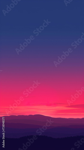 sunset in the mountains © RuslanWowAI