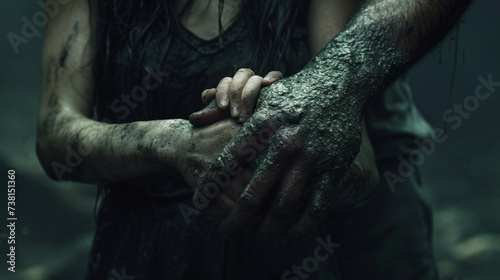 A man holds a woman's hands © Vladislav