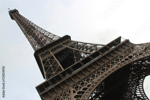 eiffel tower in paris in france
