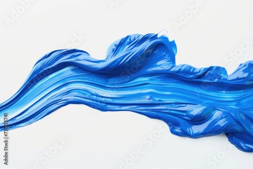 sky blue color Acrylic Paint Strokes on a Canvas Creating Artistic Texture