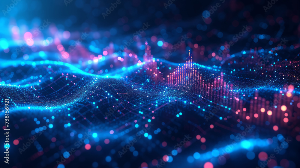 blue market graph background blue market graph background