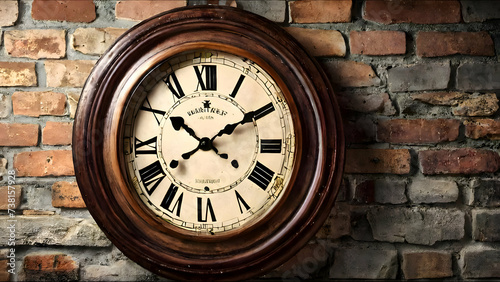antique, time, wall, clock, wall clock, vintage wall,  clock on a wall, HD