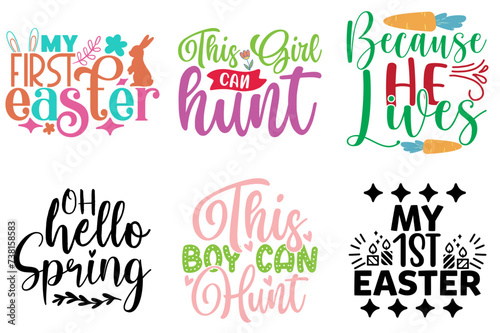 Elegant Easter Day Quotes Collection Vector Illustration for Label  Brochure  Announcement