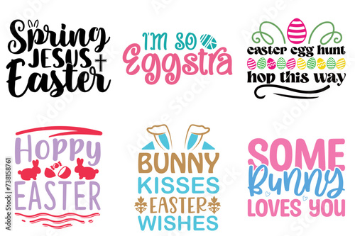 Elegant Easter Labels And Badges Collection Vector Illustration for Flyer, Decal, Banner