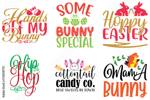 Minimal Easter Day Quotes Bundle Vector Illustration for Printable, Presentation, Icon