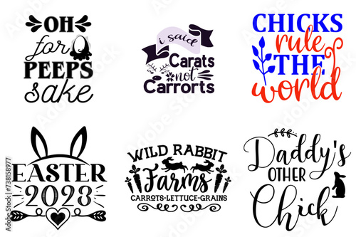 Creative Easter and Holiday Labels And Badges Set Vector Illustration for Wrapping Paper, Presentation, Bookmark