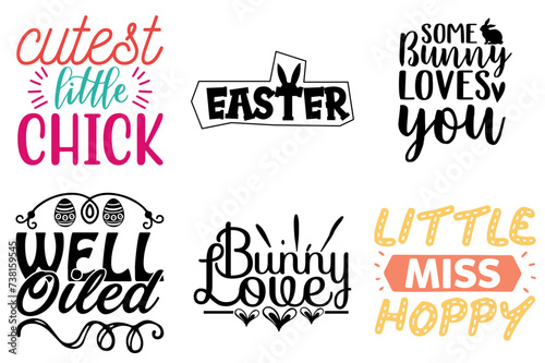 Minimalist Easter Day Invitation Bundle Vector Illustration for Advertisement, Motion Graphics, Social Media Post