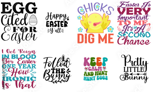 Simple Easter and Holiday Labels And Badges Collection Vector Illustration for Holiday Cards, Advertisement, Printable