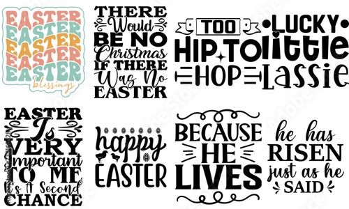 Decorative Easter and Spring Inscription Collection Vector Illustration for Wrapping Paper, Vouchers, Newsletter