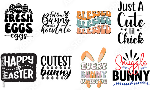 Simple Easter and Holiday Invitation Collection Vector Illustration for Social Media Post, Advertising, Magazine