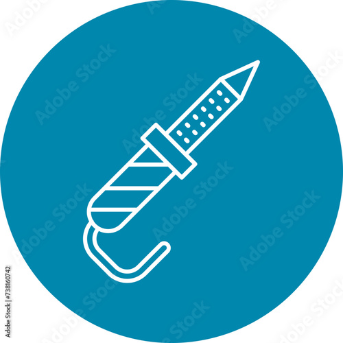 Soldering Iron Line Filled Icon