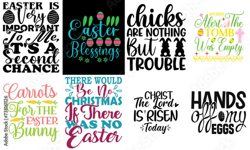 Creative Easter and Spring Phrase Set Vector Illustration for Packaging, Advertising, T-Shirt Design