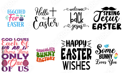 Elegant Easter and Spring Phrase Collection Vector Illustration for Printing Press, Infographic, Book Cover
