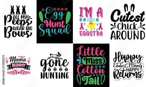 Classic Easter Labels And Badges Collection Vector Illustration for Newsletter, Social Media Post, Infographic