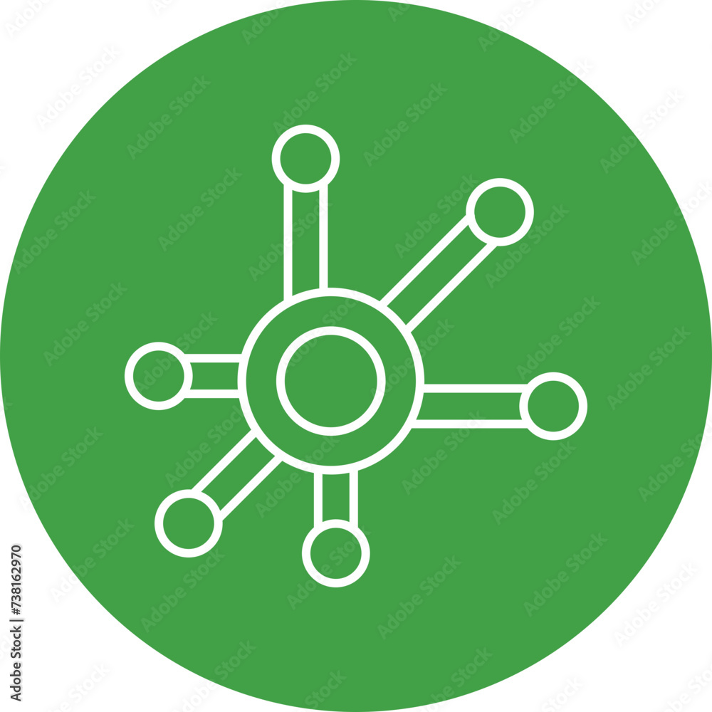 Network Line Filled Icon Network Line Filled Icon