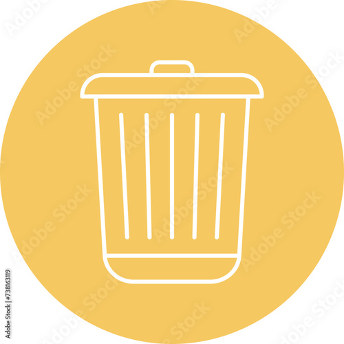 Garbage Line Filled Icon