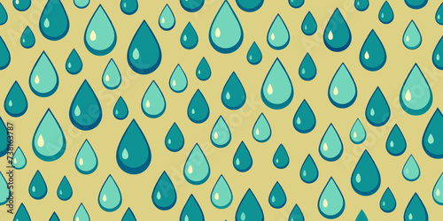 A vector beige pattern with seamless water droplets