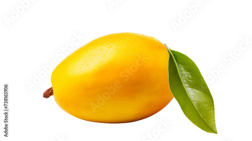 Vibrant tropical mango, isolated on a transparent background. A juicy, ripe fruit with fresh, organic appeal. Ideal for summer snacks and refreshing visuals