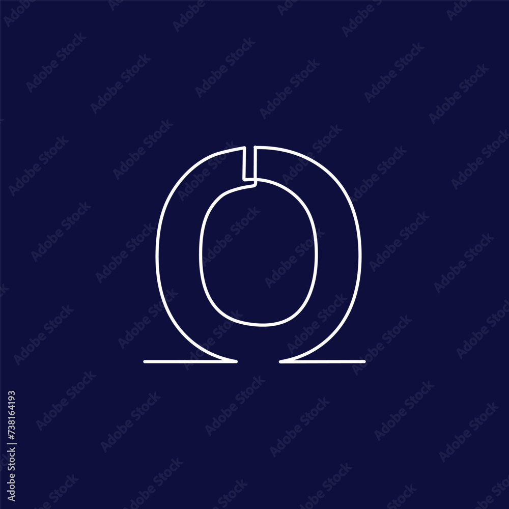 Continuous one-line letter logo O font. Hand-drawn alphabet, line art letters for calligraphic typography. Decorative linear lettering vector sont, creative letter line illustration Continuous one-line letter logo O font. Hand-drawn alphabet, line art letters for calligraphic typography. Decorative linear lettering vector sont, creative letter line illustration