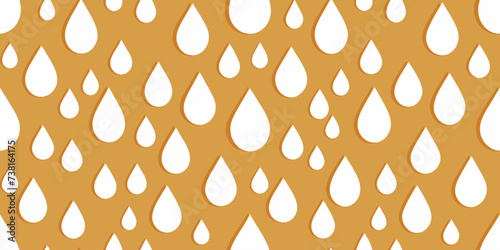 Seamless beige vector design with delicate water droplets