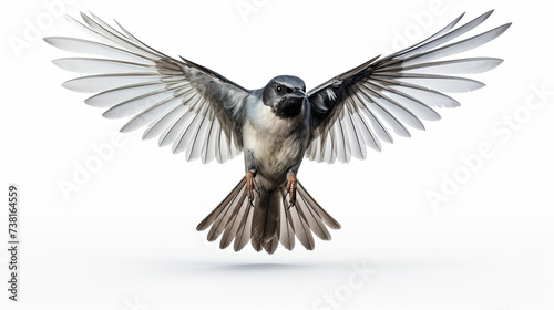 Flying bird. isolated on white background ©  Mohammad Xte