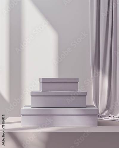 pale lilac boxes mockup