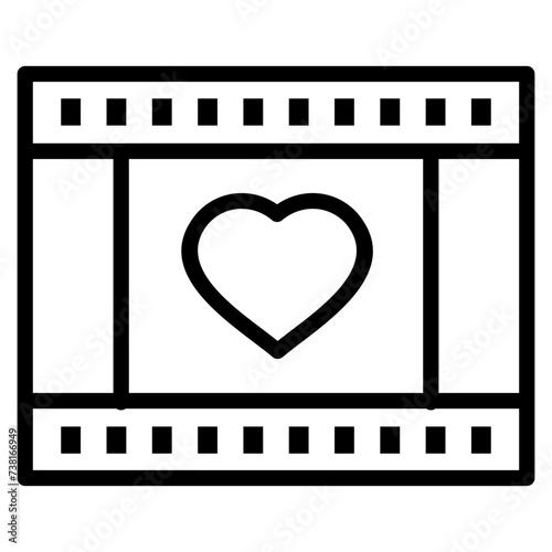 Love Film Icon Element For Design