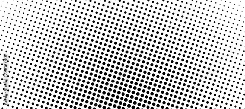 Circular halftone horizontal background dotted fit for poster, social media post, banner