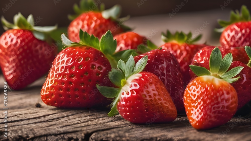 Strawberries berries fruits strawberry berry fruit panoramic view background 