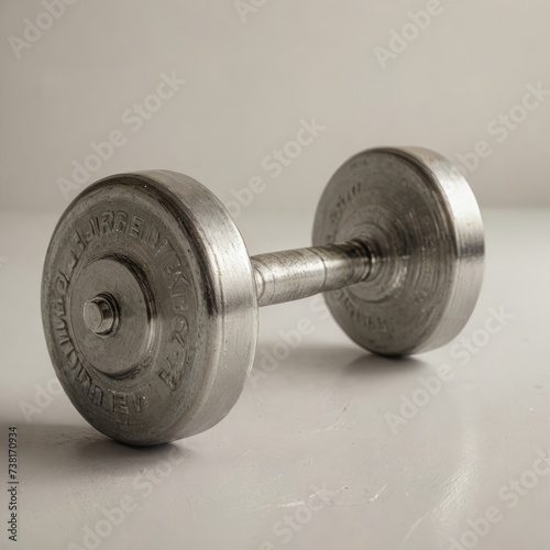 dumbbell on a white background