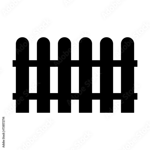 Fence flat vector object