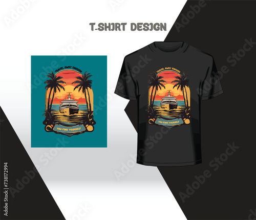 travel t-shirt design,
