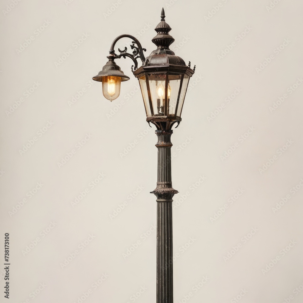  old street lamp in the city
