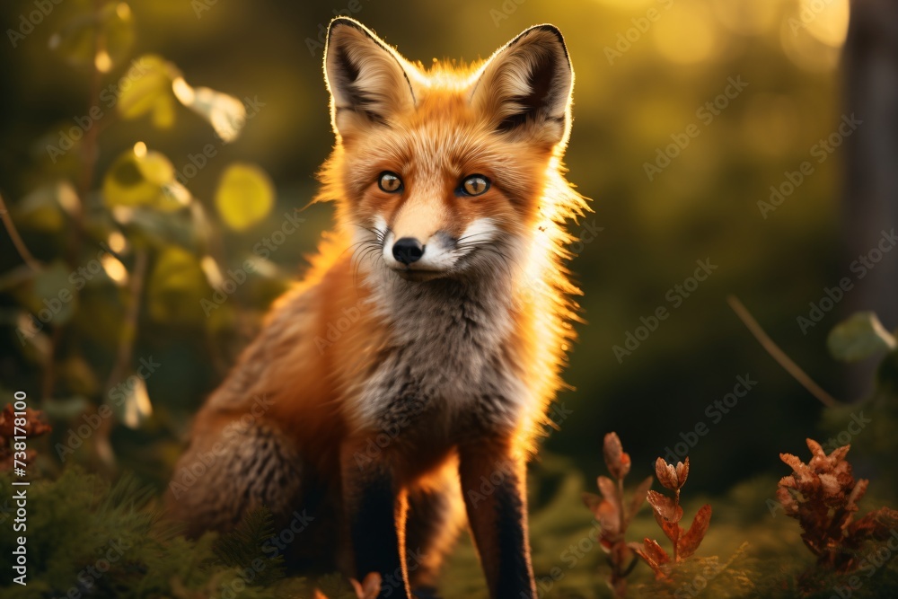 Fototapeta premium red fox vulpes