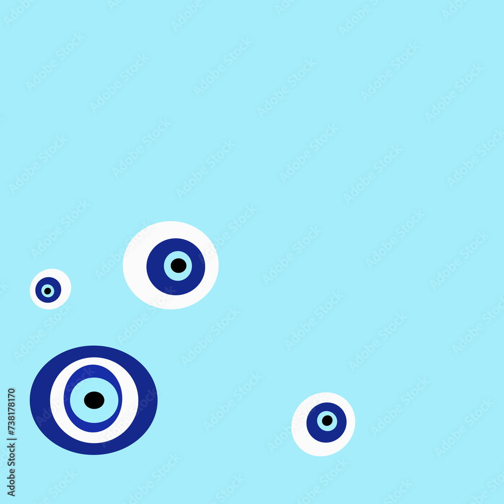 Evil eye background. Geometric shapes for designing, printing and presenting Evil eye background. Geometric shapes for designing, printing and presenting
