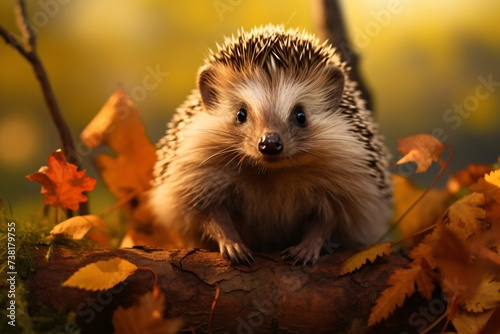 raccoon in forest with fur