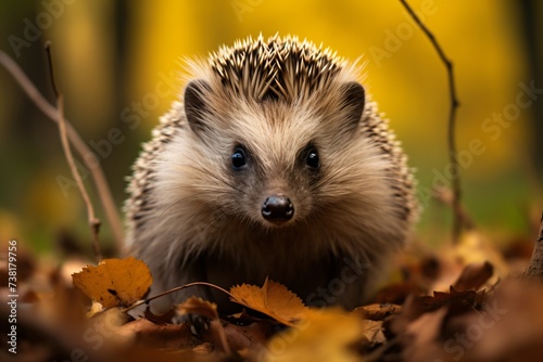 raccoon in forest with fur