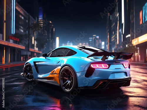 Street Racing AAA Video Game Play with Data Table Design for Console or Web 3.0 to Win Crypto Tokens for Gaming and Future Crypto Projects as Wide Banner User Interface Design.