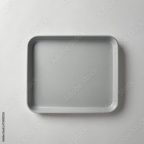 food tray on white