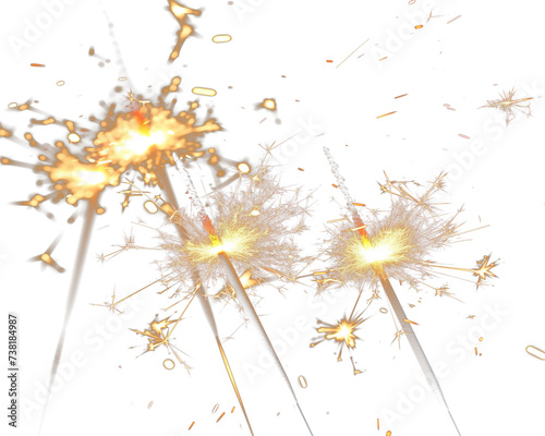 sparkler on transparent background © DigitalGenetics