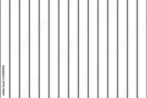 Prison cage bars 3d vector illustration. Realistic metal vertical sticks of grate isolated on white background. Gaol grid for criminals arrest with iron or steel pipes. Lattice prison cell pattern