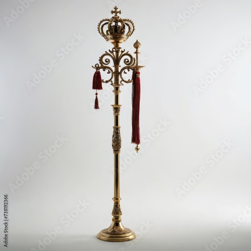  antique golden magic staff 
 photo