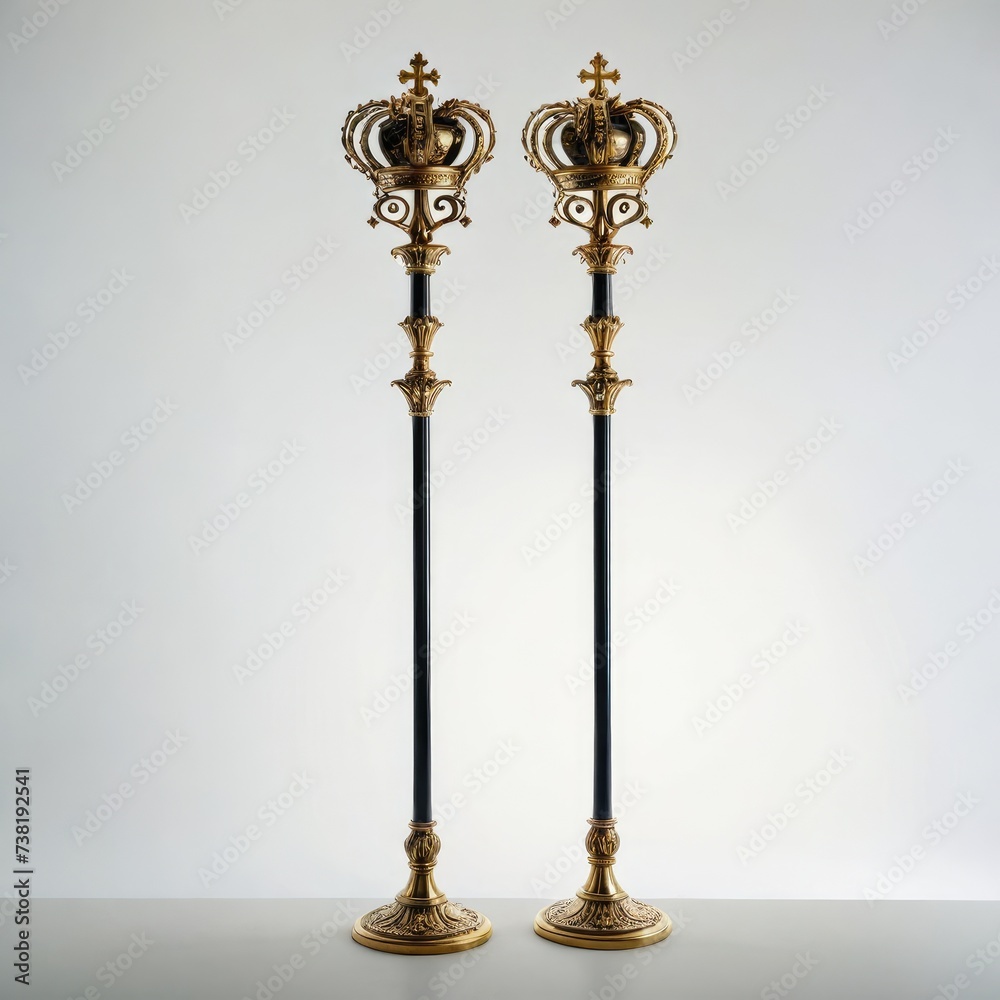  antique golden magic staff 
