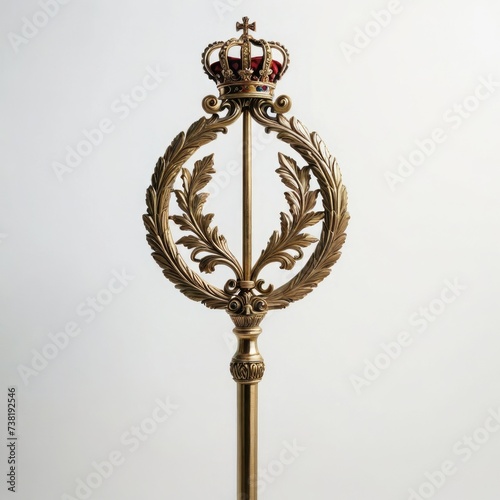  antique golden magic staff 
 photo