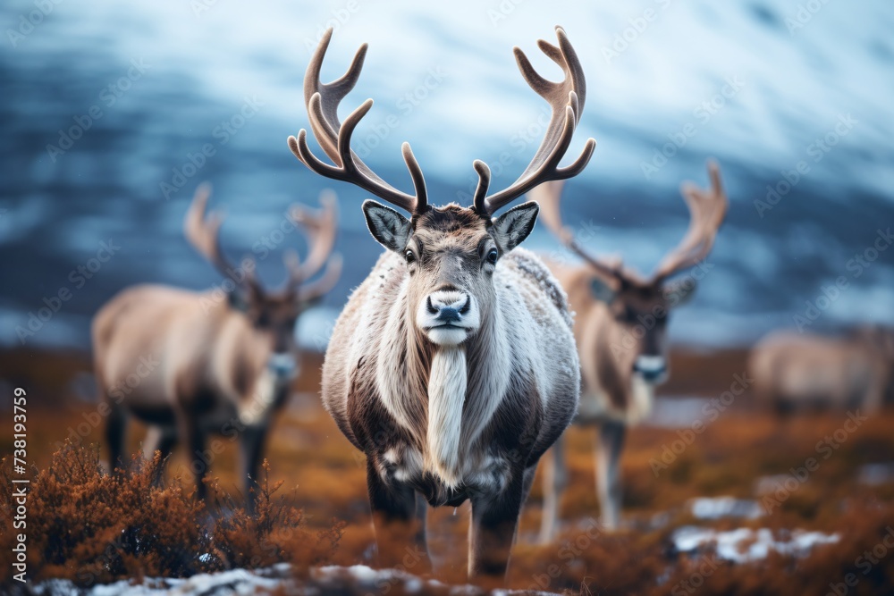 Naklejka premium deer in the forest