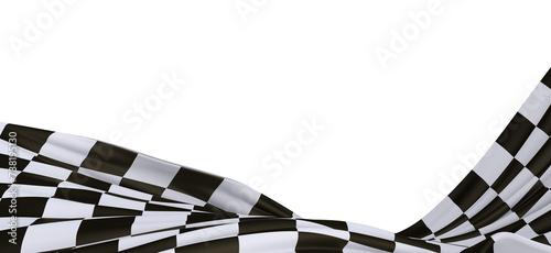 grid abstract background chess checkered flag finish line victory 3d rendering